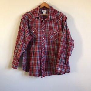 Wrangler Wrancher Plaid Flannel Shirt